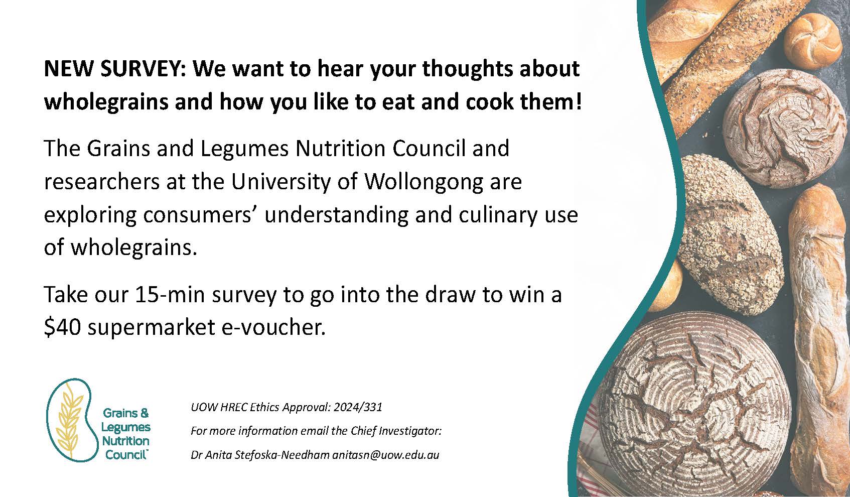 GLNC Whole Grain Consumer Research Survey